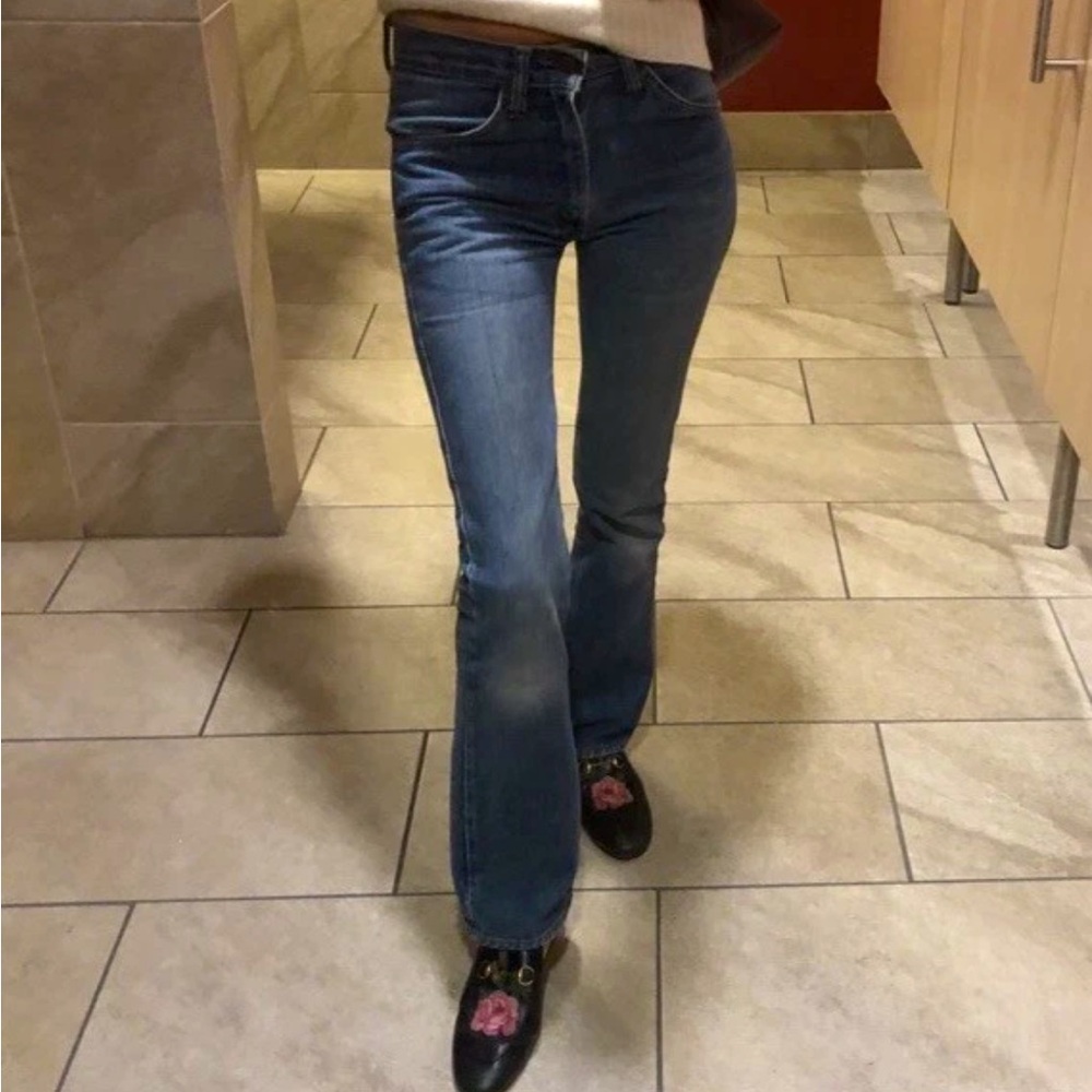 VINTAGE ORANGE TAB LEVIS BOOTCUT JEANS
